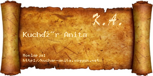 Kuchár Anita névjegykártya
